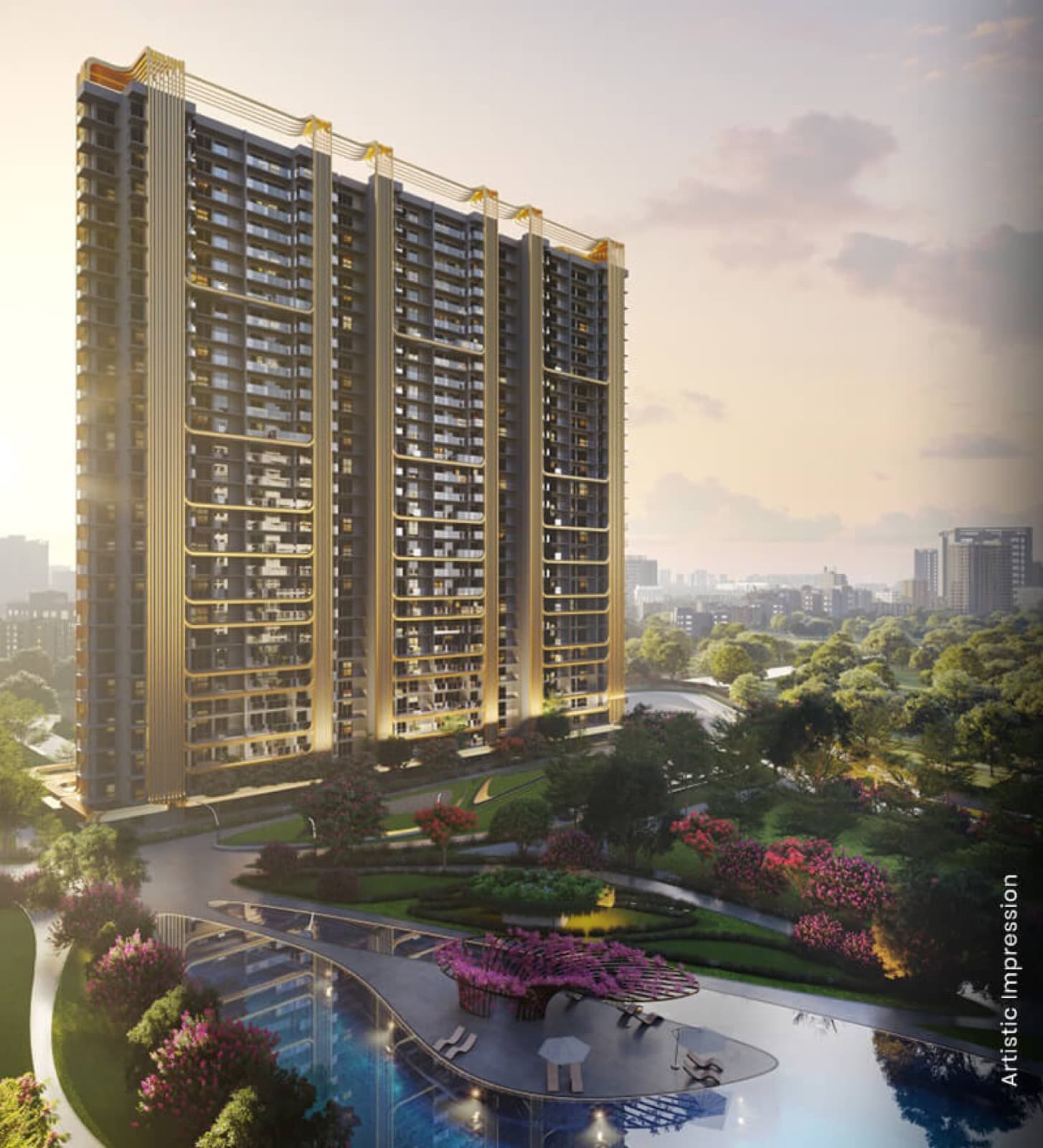 3 BHK in M3M Crown